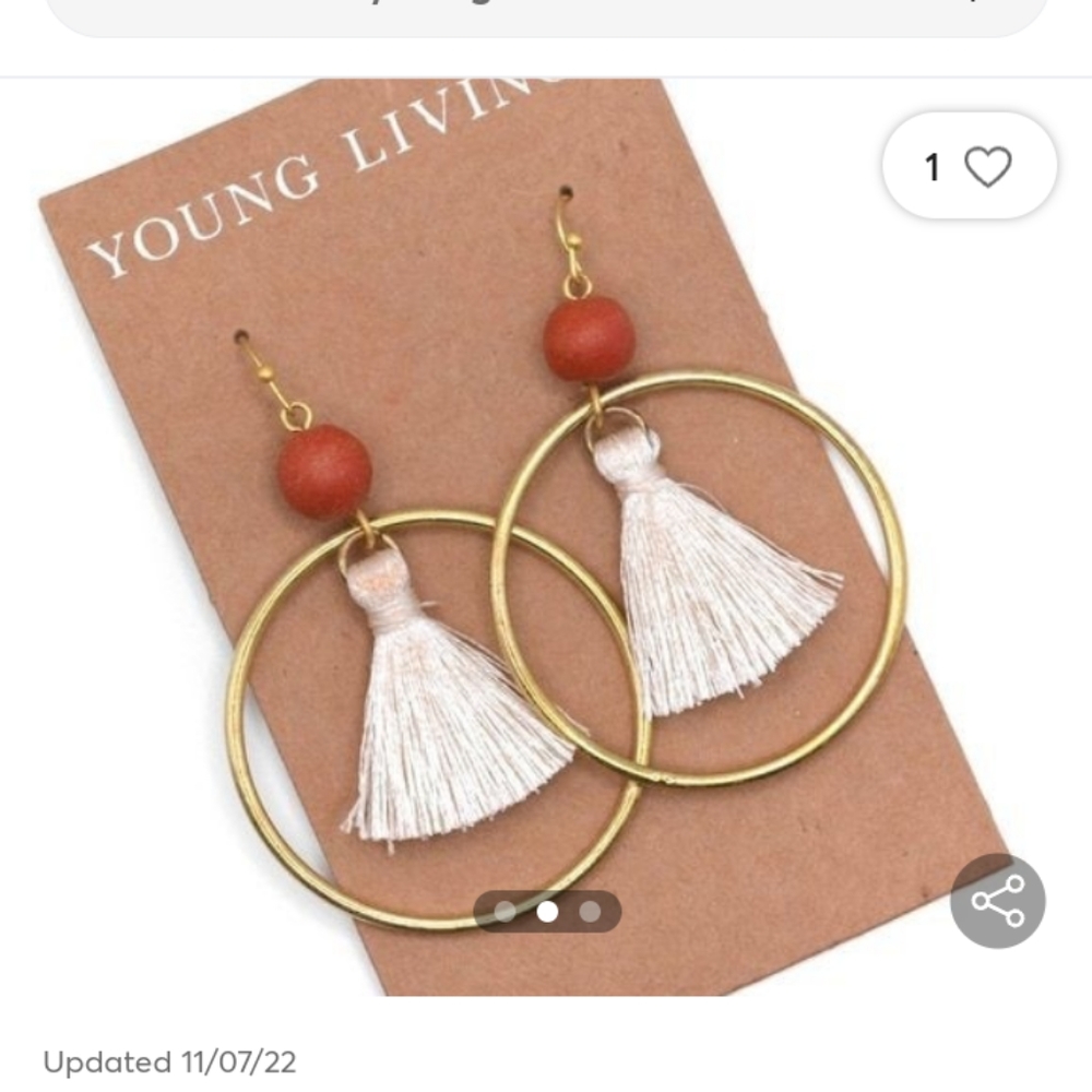Young living diffuser earrings  new sealed